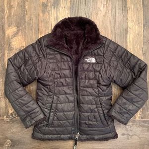 The North Face - Black Reversible Coat Girls sz Sm